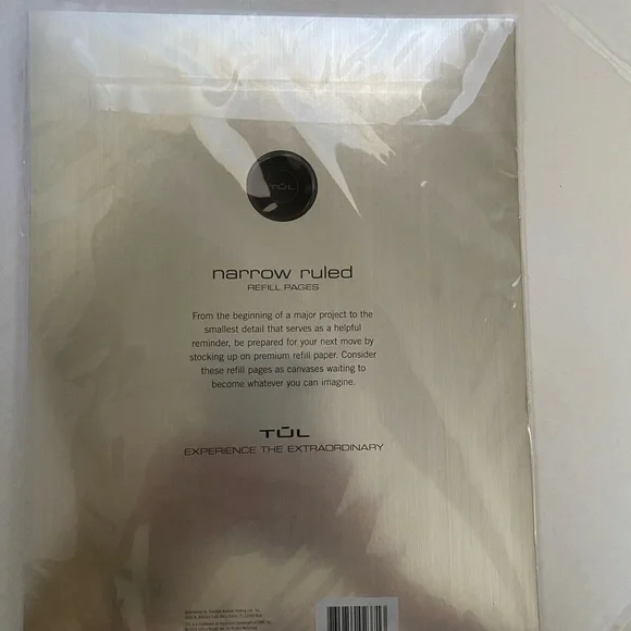 TUL Disc Bound Narrow Ruled Refill Pages Letter Size Premium Paper 50 Sheets New - Picture 9 of 11